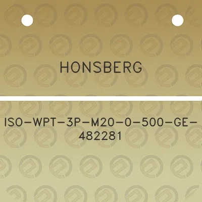 honsberg-iso-wpt-3p-m20-0-500-ge-482281