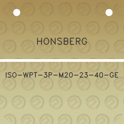 honsberg-iso-wpt-3p-m20-23-40-ge