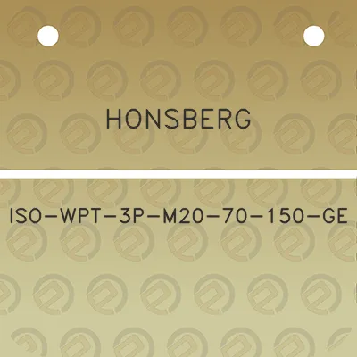 honsberg-iso-wpt-3p-m20-70-150-ge