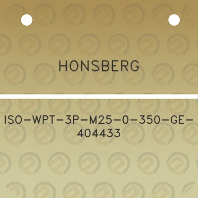 honsberg-iso-wpt-3p-m25-0-350-ge-404433