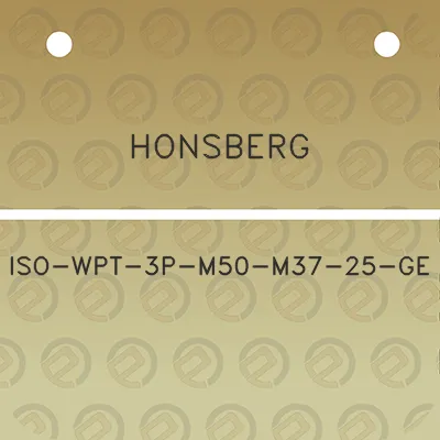 honsberg-iso-wpt-3p-m50-m37-25-ge