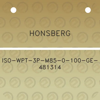 honsberg-iso-wpt-3p-m85-0-100-ge-481314