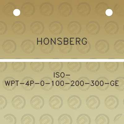 honsberg-iso-wpt-4p-0-100-200-300-ge