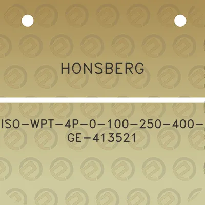 honsberg-iso-wpt-4p-0-100-250-400-ge-413521