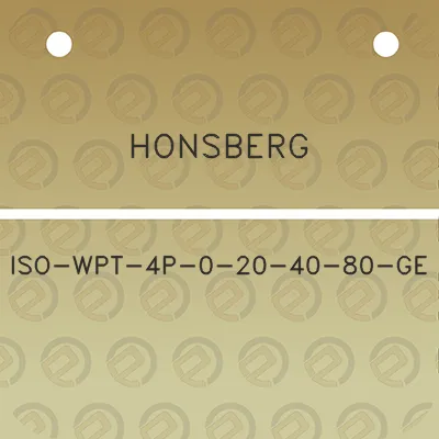 honsberg-iso-wpt-4p-0-20-40-80-ge