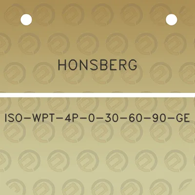 honsberg-iso-wpt-4p-0-30-60-90-ge