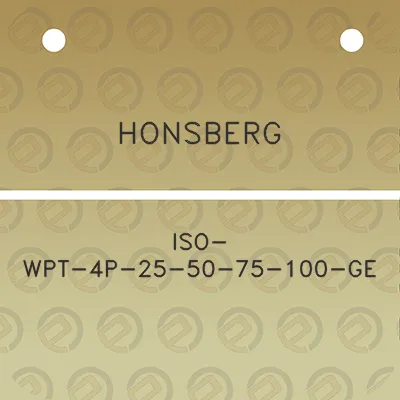 honsberg-iso-wpt-4p-25-50-75-100-ge