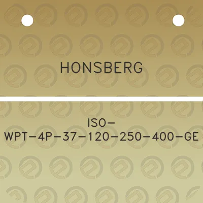 honsberg-iso-wpt-4p-37-120-250-400-ge