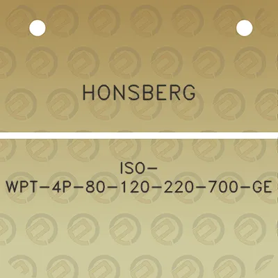 honsberg-iso-wpt-4p-80-120-220-700-ge