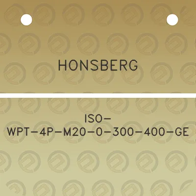 honsberg-iso-wpt-4p-m20-0-300-400-ge