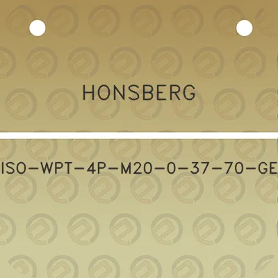 honsberg-iso-wpt-4p-m20-0-37-70-ge