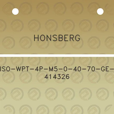 honsberg-iso-wpt-4p-m5-0-40-70-ge-414326