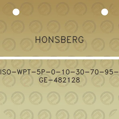 honsberg-iso-wpt-5p-0-10-30-70-95-ge-482128