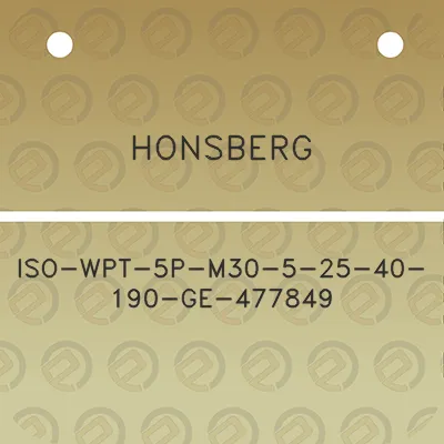 honsberg-iso-wpt-5p-m30-5-25-40-190-ge-477849