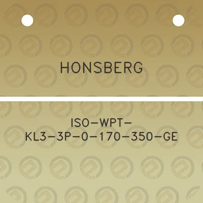 honsberg-iso-wpt-kl3-3p-0-170-350-ge