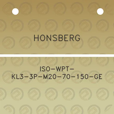 honsberg-iso-wpt-kl3-3p-m20-70-150-ge