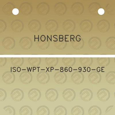 honsberg-iso-wpt-xp-860-930-ge