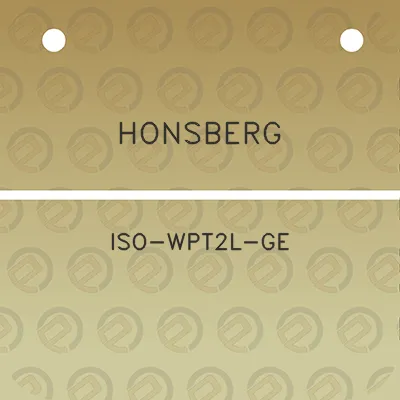 honsberg-iso-wpt2l-ge