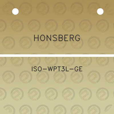 honsberg-iso-wpt3l-ge