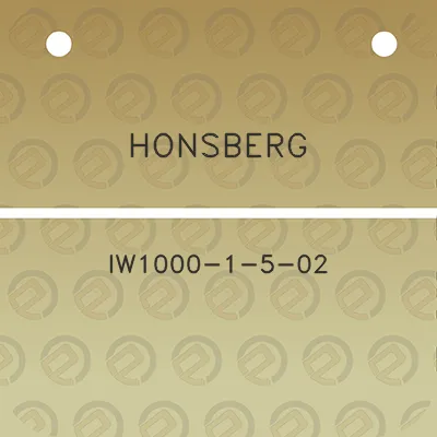 honsberg-iw1000-1-5-02