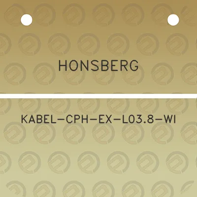 honsberg-kabel-cph-ex-l038-wi