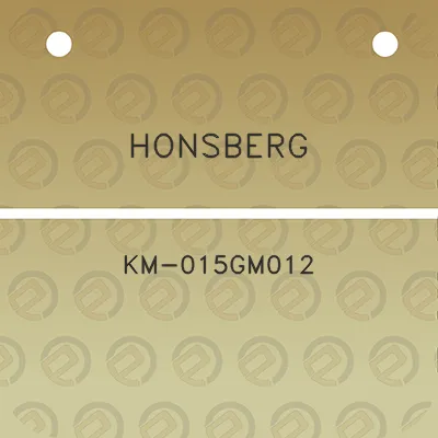 honsberg-km-015gm012