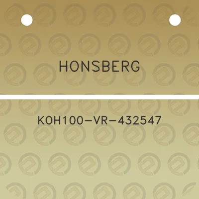 honsberg-koh100-vr-432547