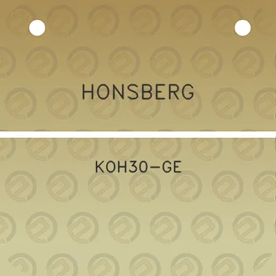 honsberg-koh30-ge