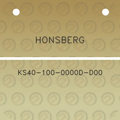 honsberg-ks40-100-0000d-d00