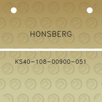 honsberg-ks40-108-00900-051