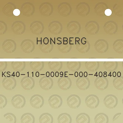 honsberg-ks40-110-0009e-000-408400