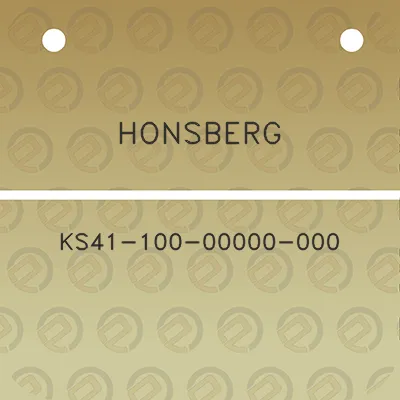 honsberg-ks41-100-00000-000