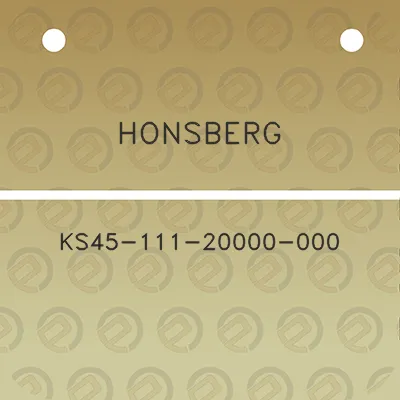 honsberg-ks45-111-20000-000