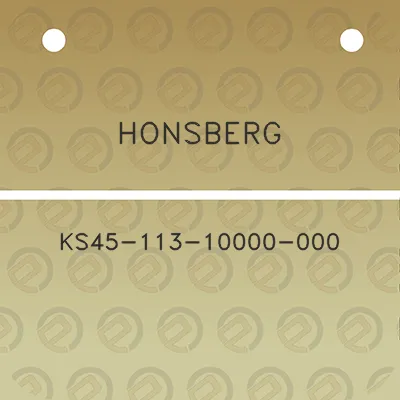 honsberg-ks45-113-10000-000