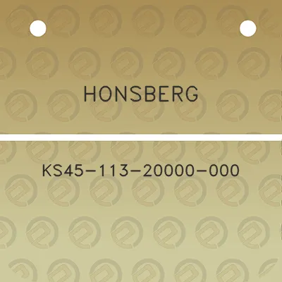 honsberg-ks45-113-20000-000