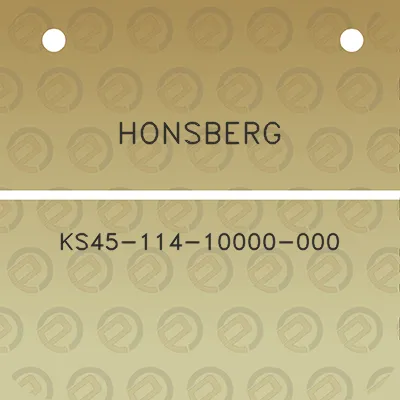 honsberg-ks45-114-10000-000