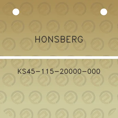 honsberg-ks45-115-20000-000