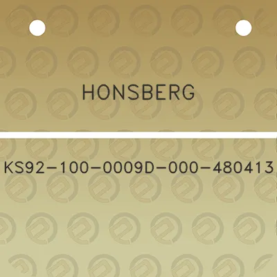 honsberg-ks92-100-0009d-000-480413