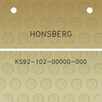 honsberg-ks92-102-00000-000