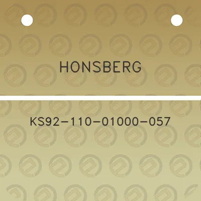 honsberg-ks92-110-01000-057