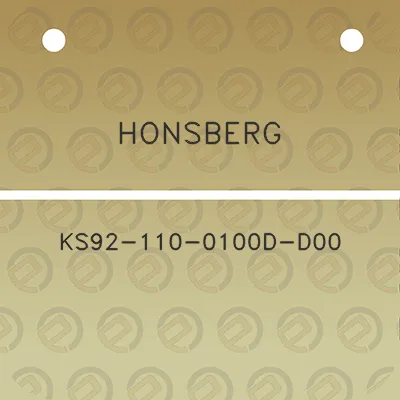 honsberg-ks92-110-0100d-d00