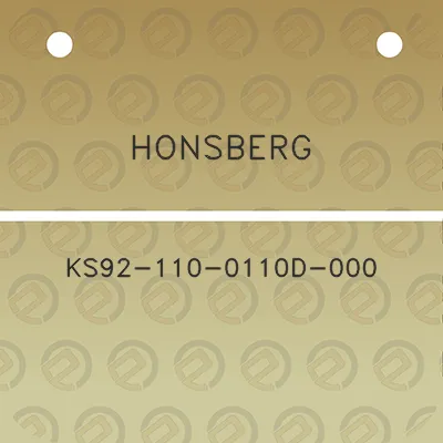 honsberg-ks92-110-0110d-000