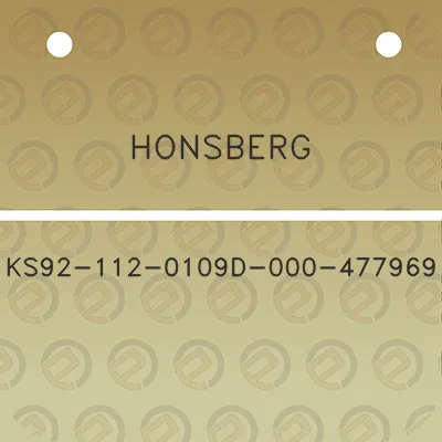 honsberg-ks92-112-0109d-000-477969