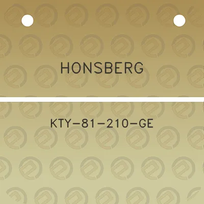 honsberg-kty-81-210-ge