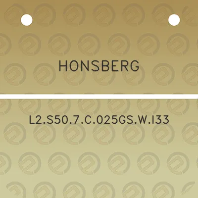 honsberg-l2s507c025gswi33