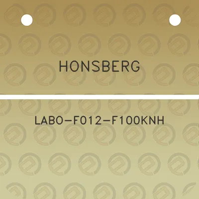 honsberg-labo-f012-f100knh