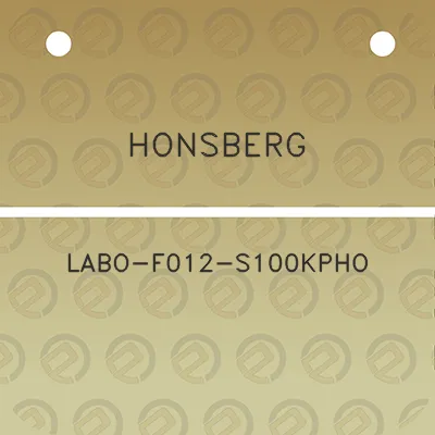 honsberg-labo-f012-s100kpho