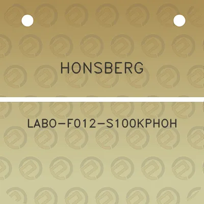 honsberg-labo-f012-s100kphoh