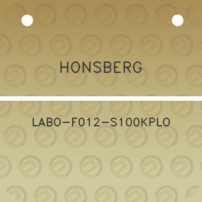 honsberg-labo-f012-s100kplo