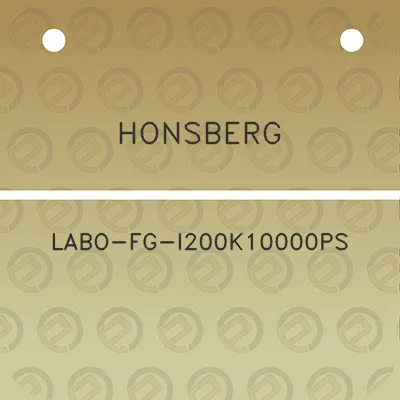 honsberg-labo-fg-i200k10000ps